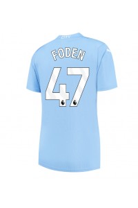 Fotbalové Dres Manchester City Phil Foden #47 Dámské Domácí Oblečení 2023-24 Krátký Rukáv